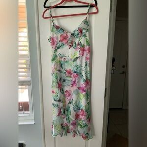 NWT Kensie floral chiffon midi dress